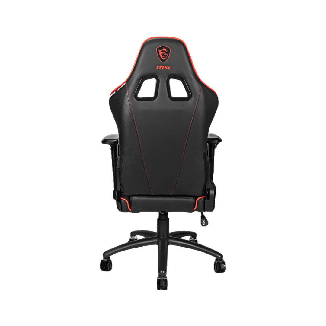 MSI Gaming Chair (Black) MAG CH120 X - High Back, Adjustable Armrests, PVC Leather, Steel Base