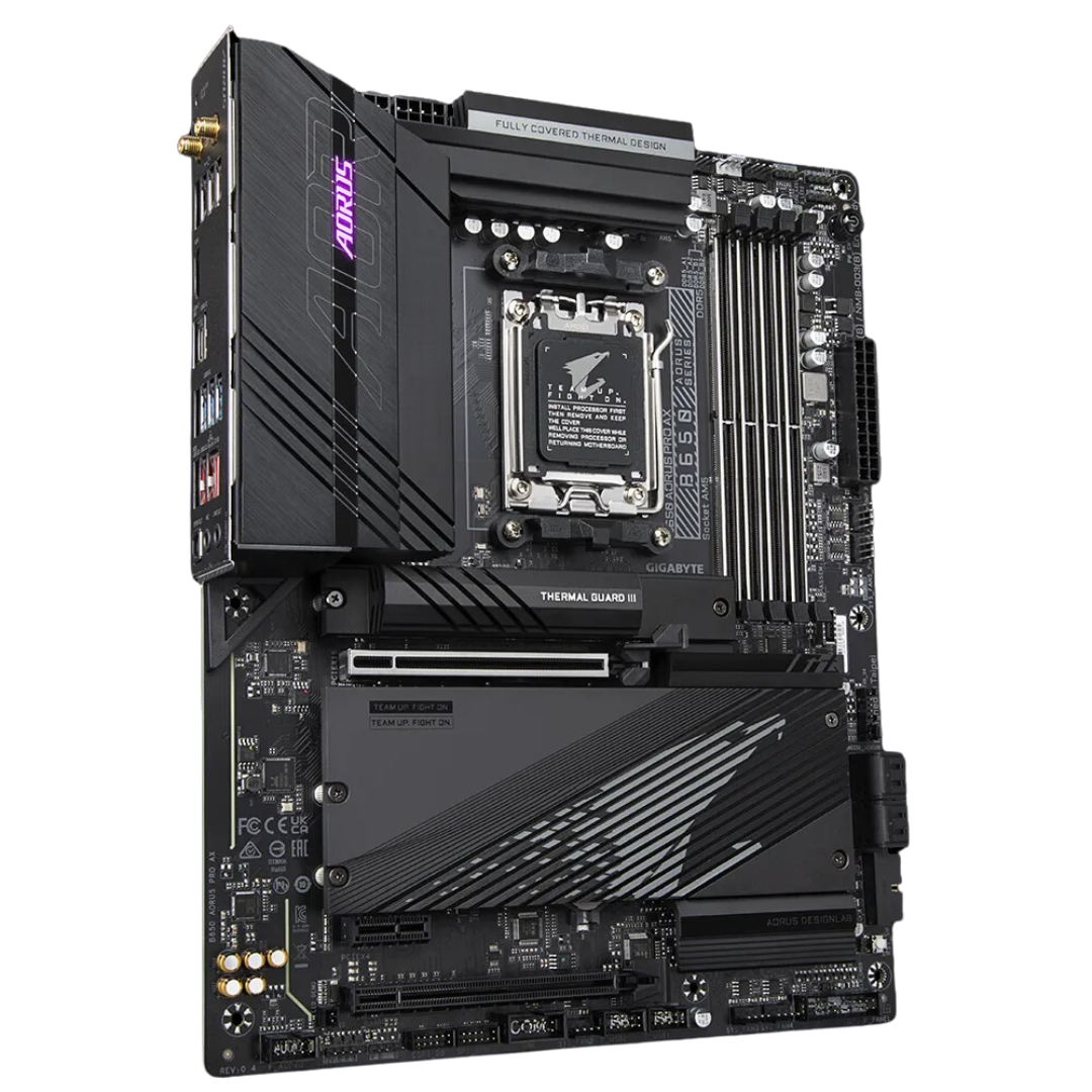 Gigabyte B650 AORUS PRO AX ATX Motherboard with AMD Socket AM5, DDR5 8000(OC) Memory Support, Intel 2.5GbE LAN, and WiFi 6E