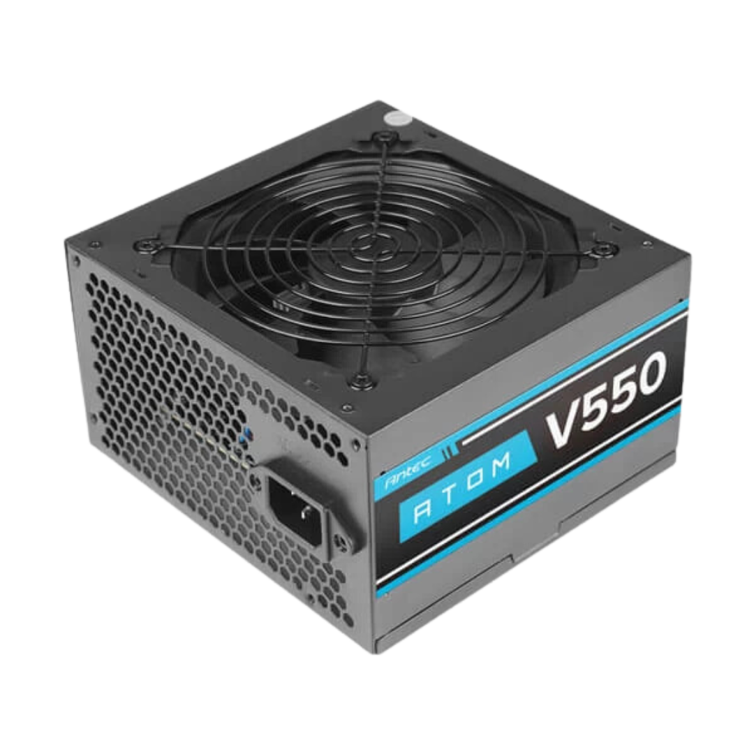 Antec Atom V550 550W Power Supply - ATX 12V 2.31, 140x150x86mm, Non-Modular, OVP,OCP,SCP,NLO protection, 120mm Fan