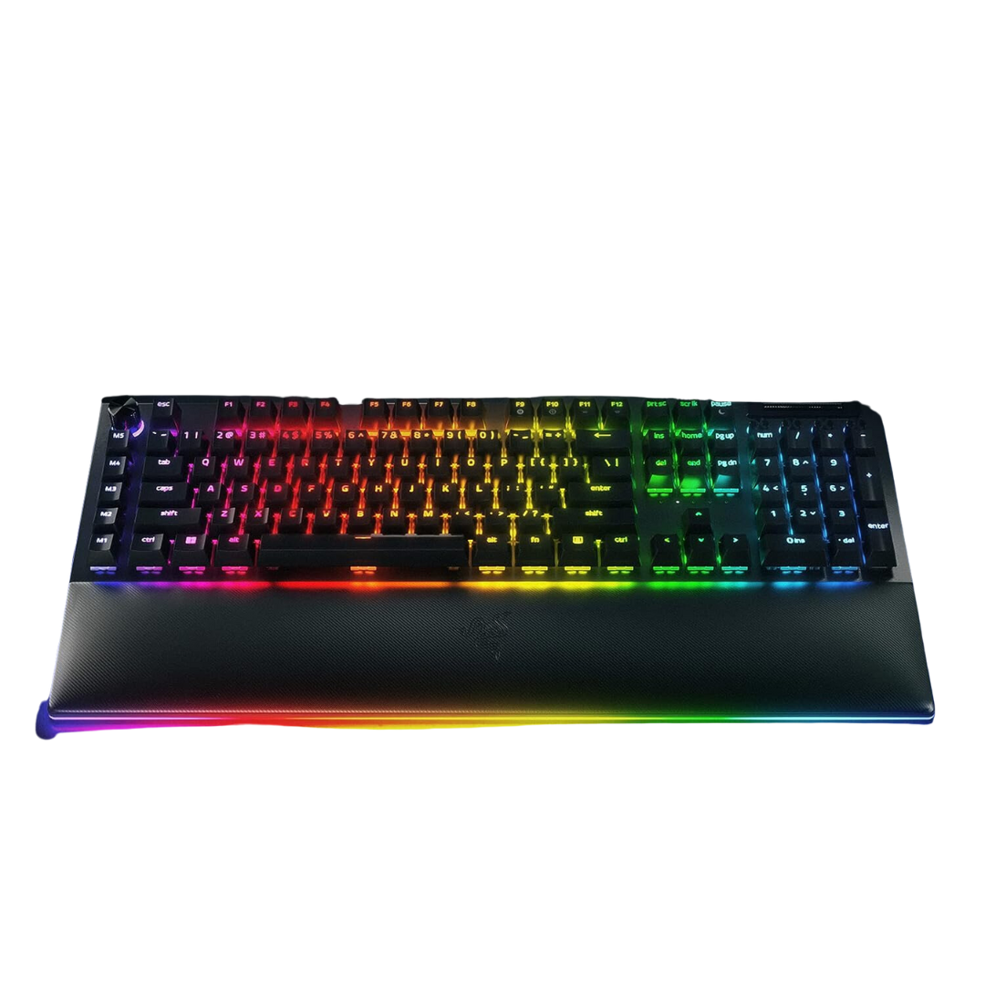 Razer BlackWidow V4 Pro - Razer Yellow Mechanical Switches, Razer Chroma RGB, Detachable Type C Cable