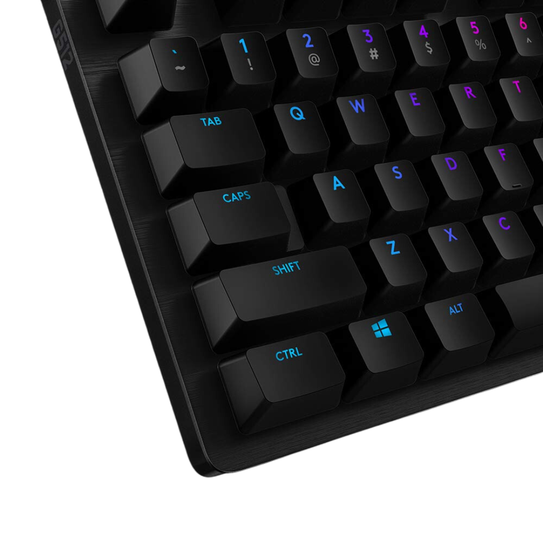 Logitech G 512 RGB Mechanical Gaming Keyboard, GX Blue Switches, USB 2.0, Backlit, Programmable Keys