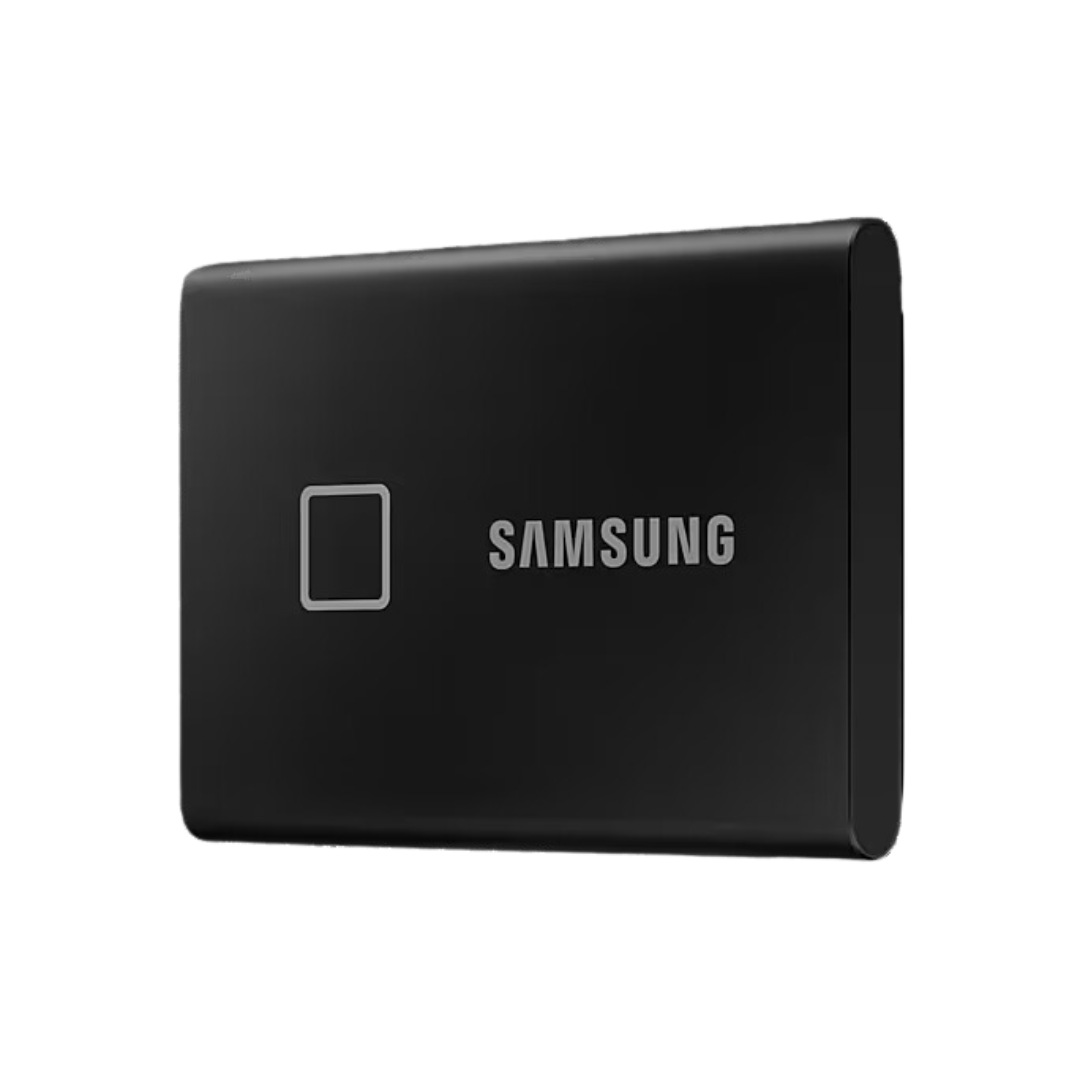 Samsung T7 1TB External Touch SSD - USB 3.2, 1,050MB/sec Read, 1,000 MB/sec Write, AES 256-bit Encryption