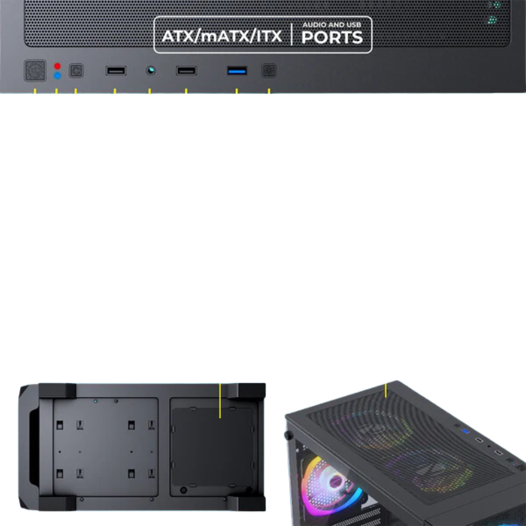 Zebronics Aurora ATX/mATX/ITX Mid Tower Computer Case