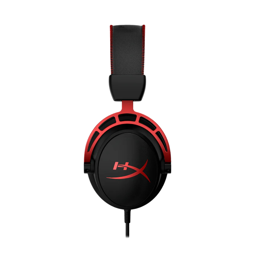 HyperX Cloud Alpha Red Wired Over Ear Headphones - 50mm Drivers & Detachable Mic
