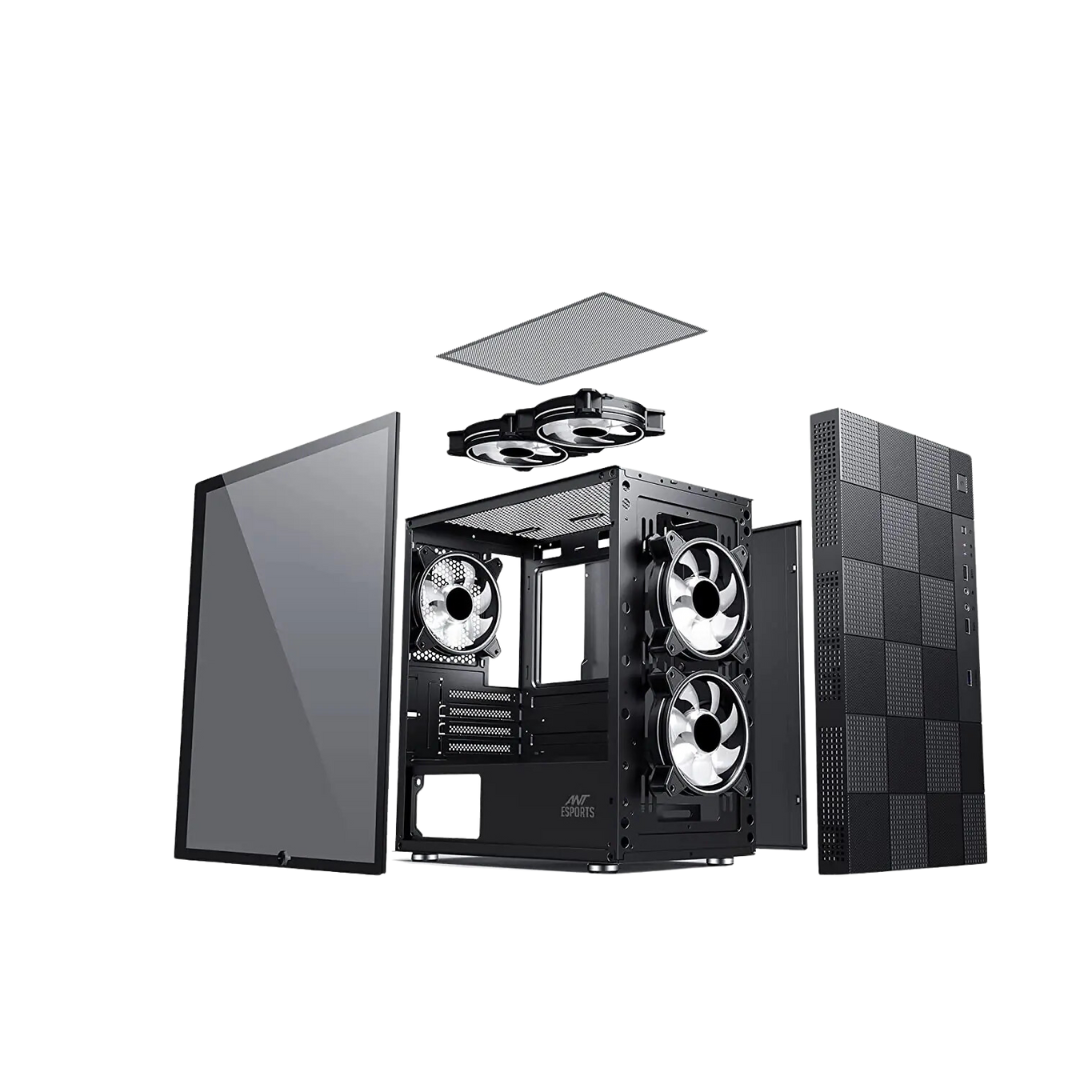 Ant Esports Elite-1000TG Mini Tower Chassis