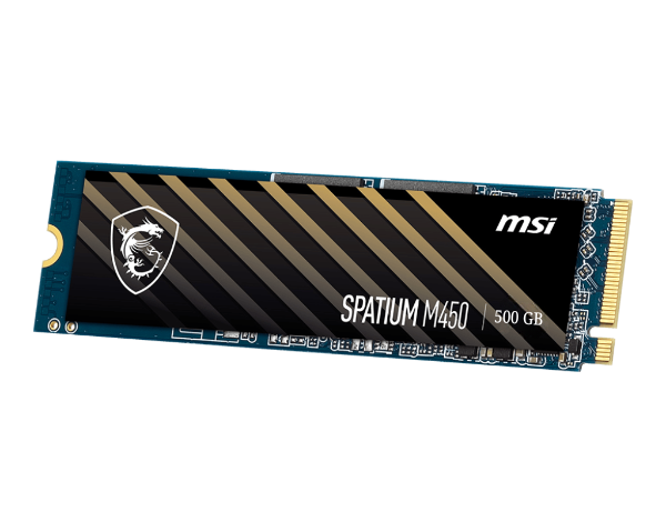 MSI SPATIUM M450 500GB PCIe 4.0 NVMe M.2 SSD