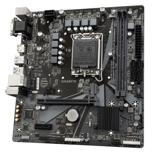 GIGABYTE H610M-H Motherboard - DDR4, Micro ATX, Essential Connectivity