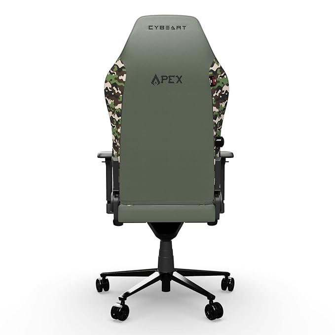 CYBEART Forest Camo Gaming Office Chair 4D Armrest Inbuilt Lumbar Support Supreme PU Leather, Ergonomic, Recline & Tilt