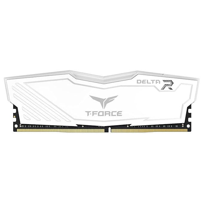 TEAMGROUP T-Force Delta RGB CL16 DDR4 16GB (16GBx1) 3200MHz Desktop RAM (White) - | Buy Online at Shwetha Computers
