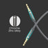 PORTRONICS Konnect Aux 7 High Quality 3.5mm Aux Cable | Strechable | Universal Compatibility | Quality Material | Crome Zinc Alloy