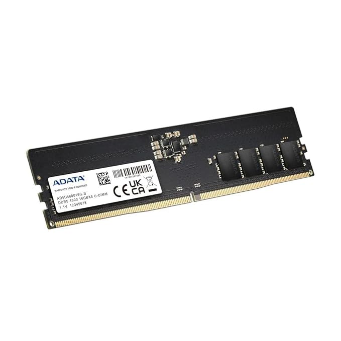 ADATA 32GB CL40 DDR5 4800MHz U-DIMM Desktop RAM (AD5U480032G-S)