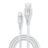 PORTRONICS Konnect B Plus 8 Pin USB Cable | Nylon Braided 8 Pin USB Cable With Metal Heads - White | Buy Online at Shwetha Computers