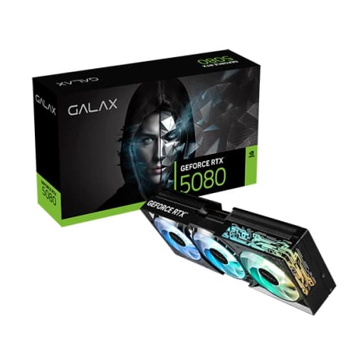 GALAX GeForce RTX 5080 1-Click OC 16GB GDDR7 Gaming Graphics Card - | Buy Online at Shwetha Computers