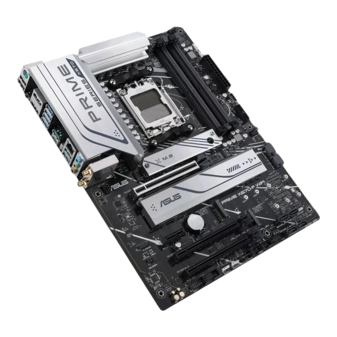 Asus Prime X670-P WIFI CSM Motherboard for AMD Ryzen 7000 Series with DDR5 Memory, PCIe 4.0 Slots, and Wi-Fi 6