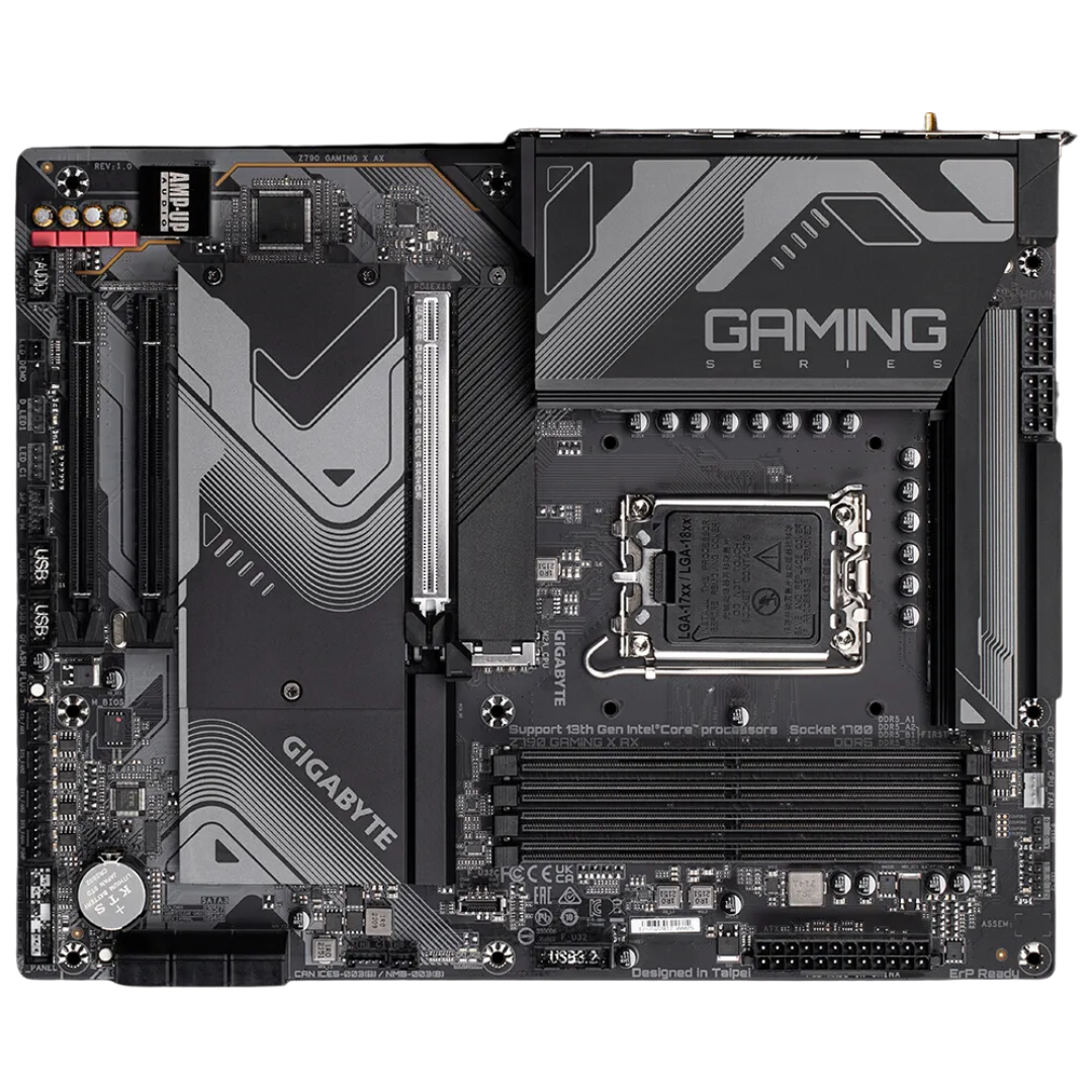 GIGABYTE Z790 Gaming X AX Motherboard, LGA1700 Socket, DDR5 7600(O.C.), 2.5GbE LAN, WiFi 6E, PCIe 5.0, NVMe RAID