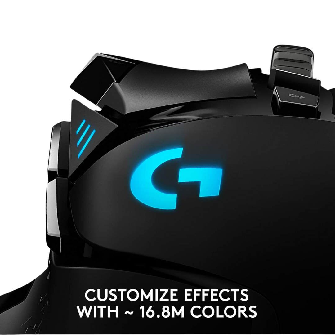 Logitech G502 Hero High Performance Wired Gaming Mouse, Hero 25K Sensor, 25,600 DPI, RGB, Adjustable Weights, 11 Programmable Buttons, On-Board Memory, PC/Mac