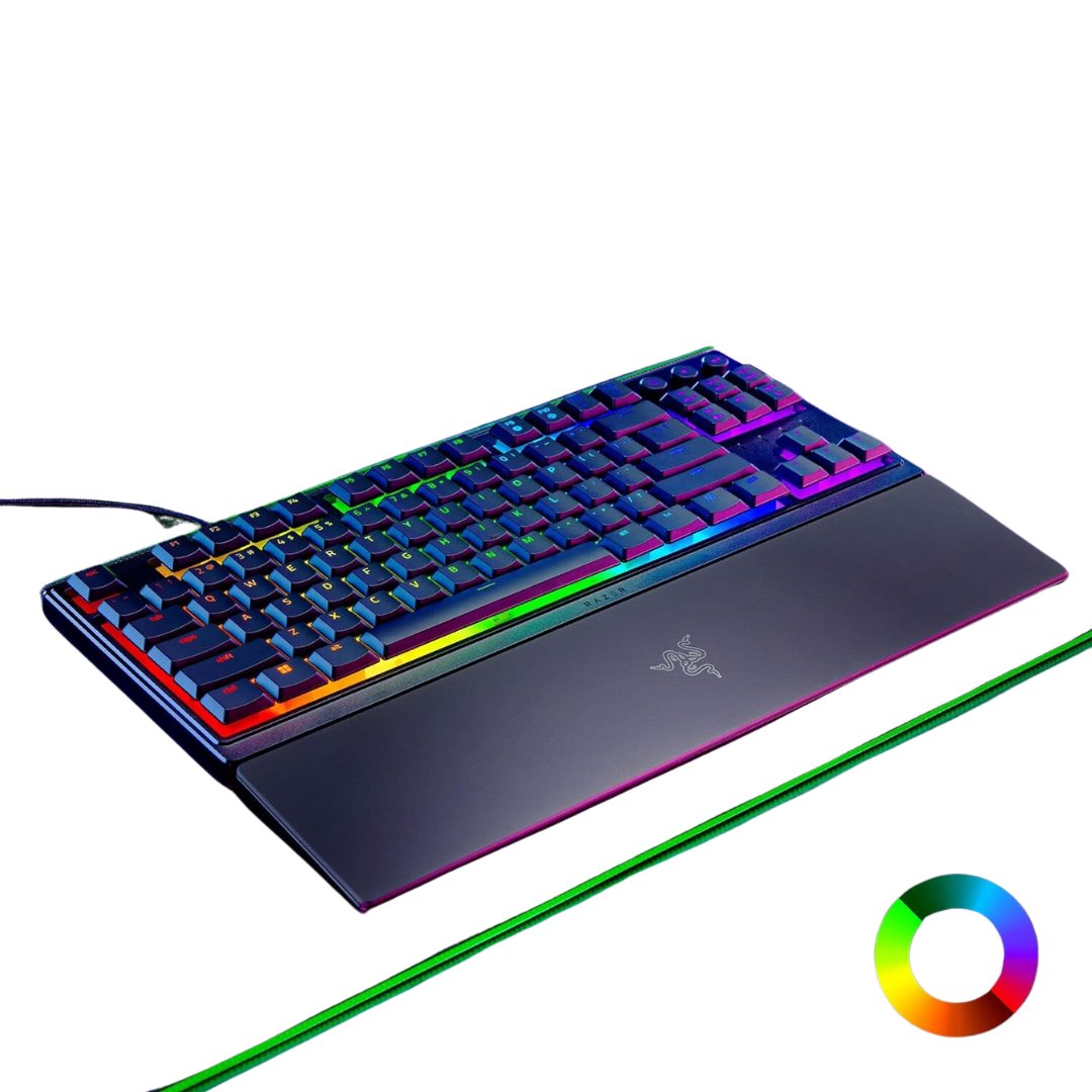 Razer Ornata V3 Tenkeyless Gaming Keyboard - Mecha-Membrane Switches, Razer Chroma RGB, Tactile, Spill-Resistant