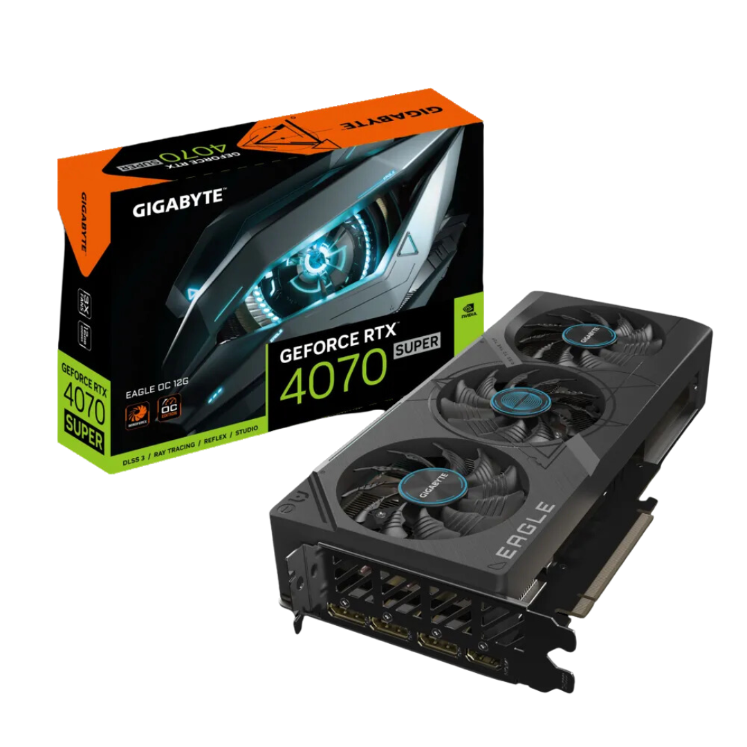 Gigabyte GeForce RTX™ 4070 SUPER EAGLE OC 12G - 2535 MHz Core Clock, 12 GB GDDR6X, PCI-E 4.0