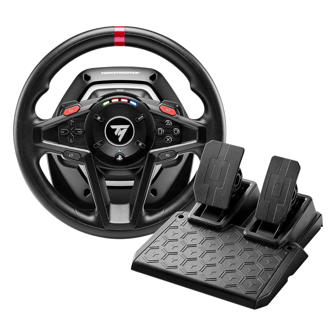 Thrustmaster T128 Force Feedback Racing Wheel with Magnetic Pedals - 10.2" Width - 11.8" Depth - 11.0" Height - 9.0 lb Weight