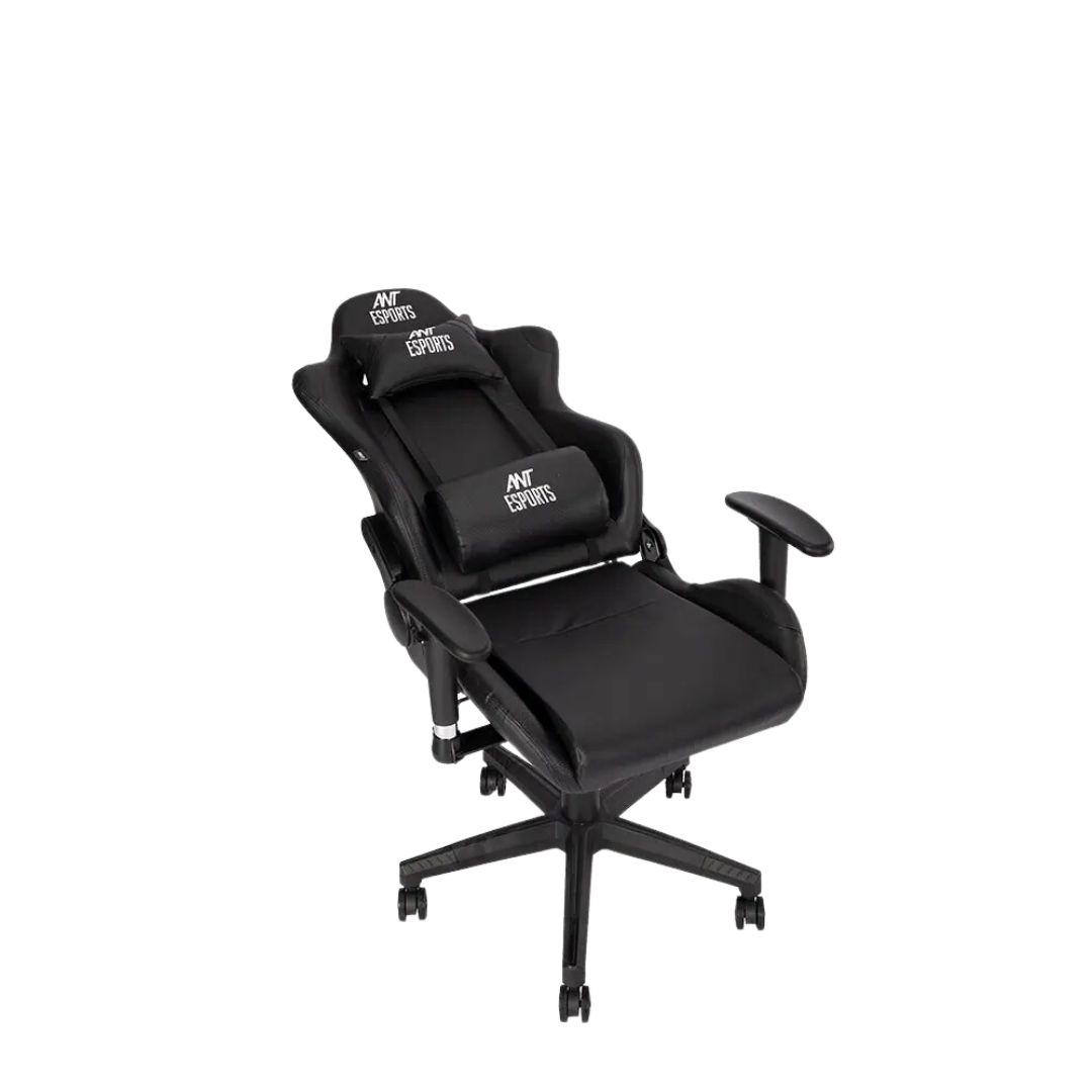 Ant Esports Carbon Gaming Chair Black - Adjustable Lumbar Support, 150-Degree Tilt, 4D Armrests