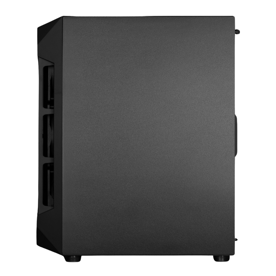Gamdias Aura GC 1 ARGB Mid Tower Cabinet - Front Mesh Panel, 4x 120mm Fans, I/O Panel with ARGB Lighting - 352x200x442mm
