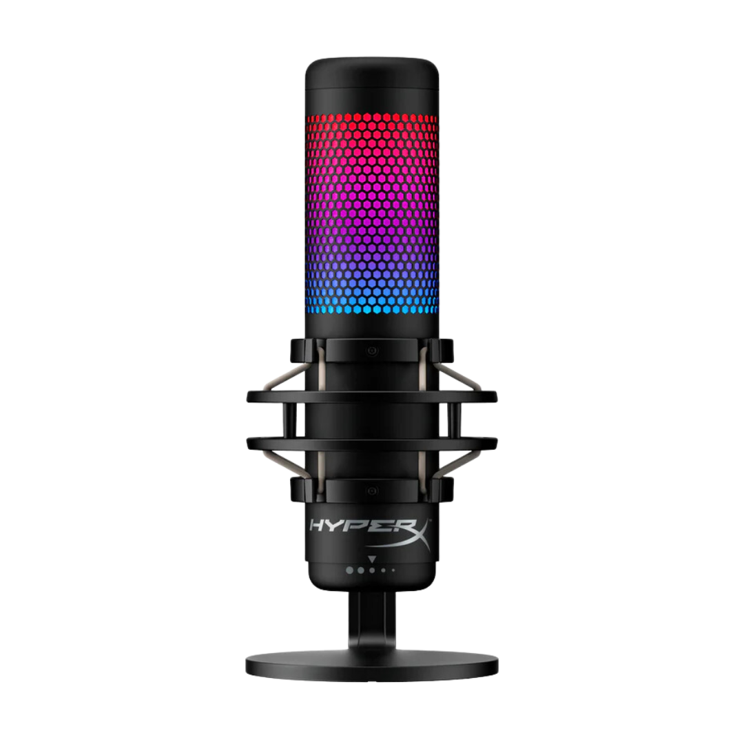 HyperX QuadCast S RGB USB Condenser Microphone - Three 14mm Electret Capsules