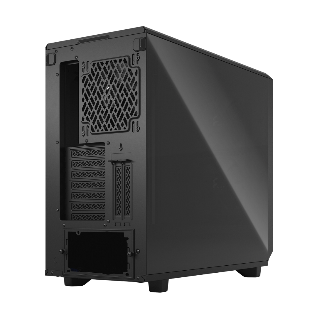 Fractal Design Meshify 2 Black Solid Cabinet - 3.5"/2.5" Universal Drive Mounts, 7+2 Expansion Slots, 9x 120/140mm Fan Mounts, USB 3.1 Gen 2 Type-C Input