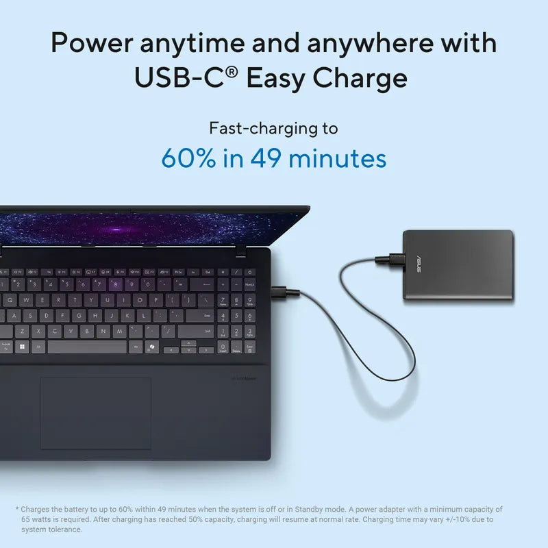 ASUS Vivobook 16, Intel Core Ultra 5 Processor, Intel Graphics, 16GB, 512GB M.2 NVMe PCIe 4.0 SSD,16.0