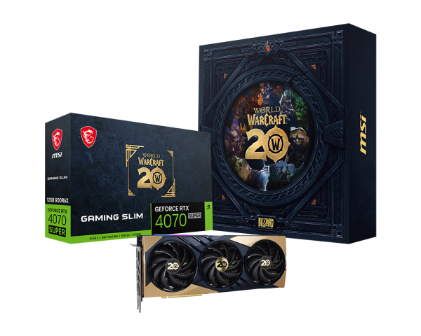 MSI GeForce RTX 4070 SUPER 12G GAMING SLIM World of Warcraft® EDITION - | Buy Online at Shwetha Computers