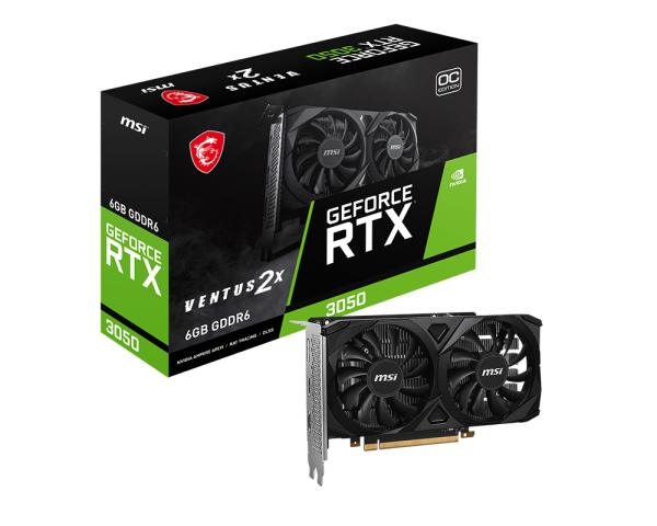 MSI RTX 3050 Ventus 2X OC 6GB Graphics Card - | Buy Online at Shwetha Computers
