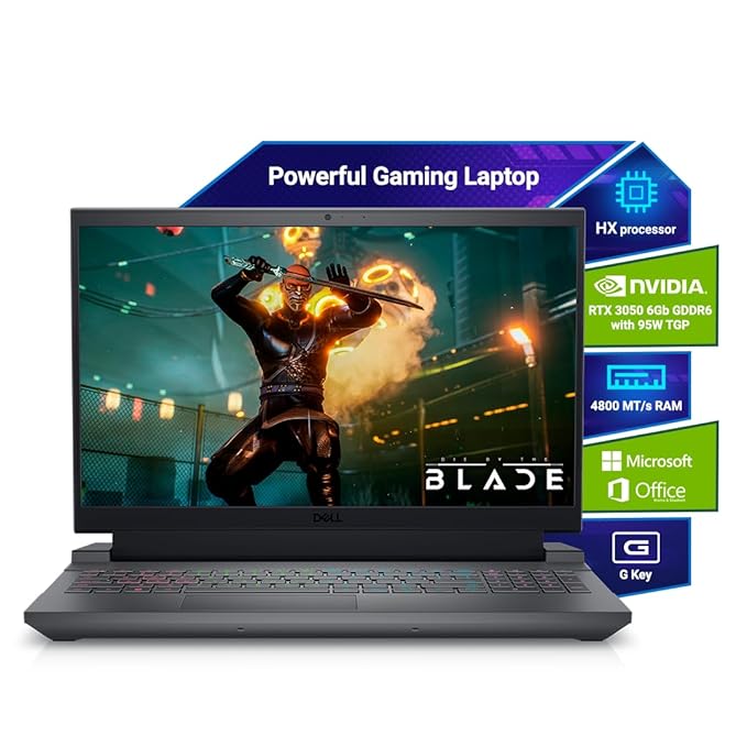 Dell G15-5530 Gaming Laptop, 13th Gen Intel i5-13450HX, 16GB, 1TB SSD, NVIDIA RTX 3050, 6GB GDDR6, 15.6" FHD, GN5530N7HY0001ORB1