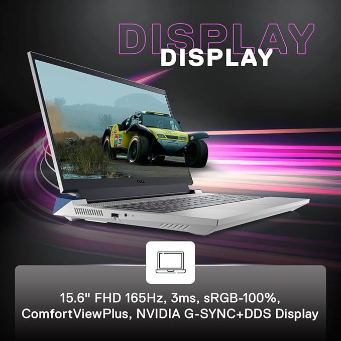 Dell G15-5530 Gaming Laptop, Intel Core i7-13650HX Processor, 16GB, 512GB SSD, NVIDIA RTX 4060, 8GB GDDR6, 15.6" FHD, GN55303W0CP001ORW1