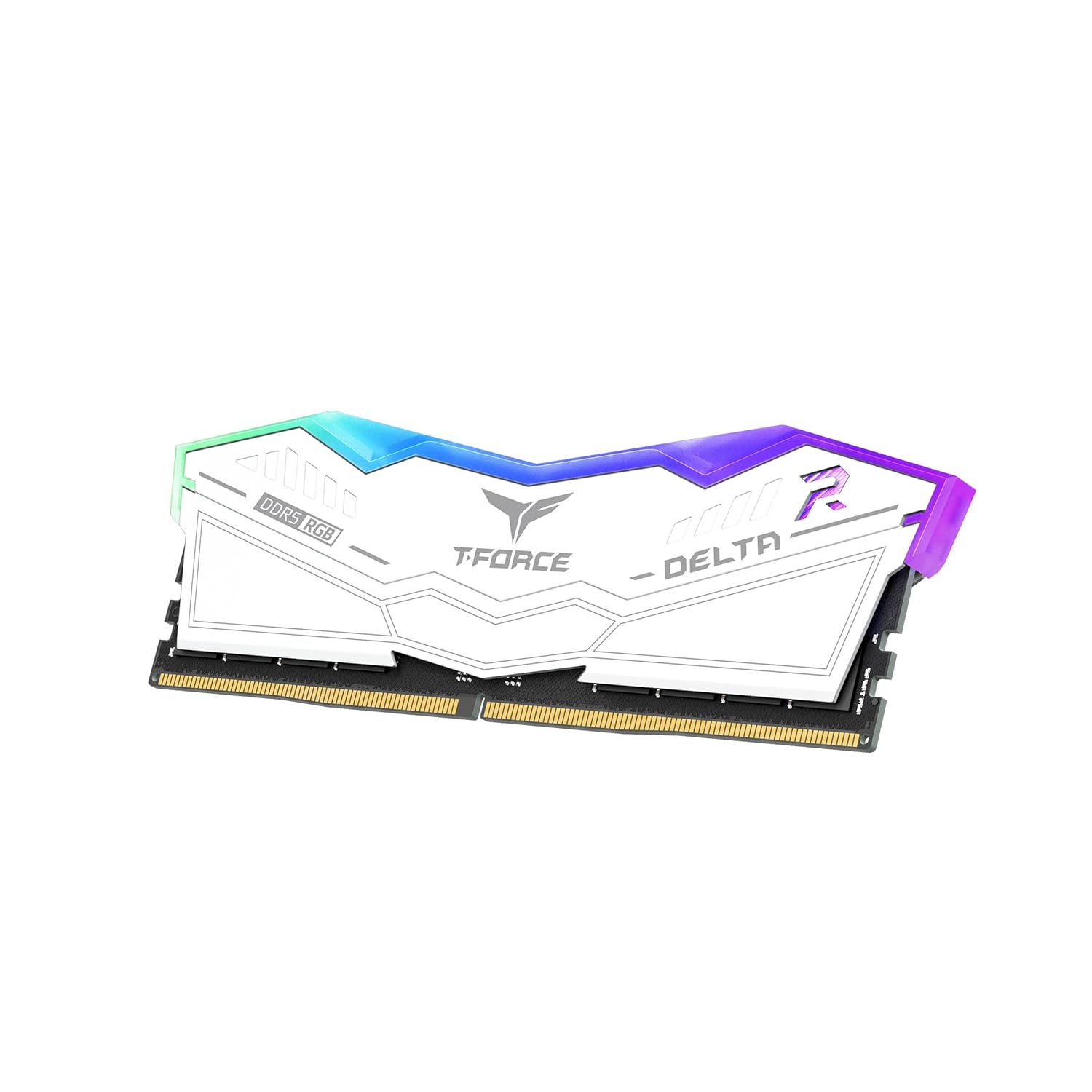 TEAMGROUP T-Force Delta RGB DDR5 32GB (16GBx2) 6000MHz Desktop RAM (White)