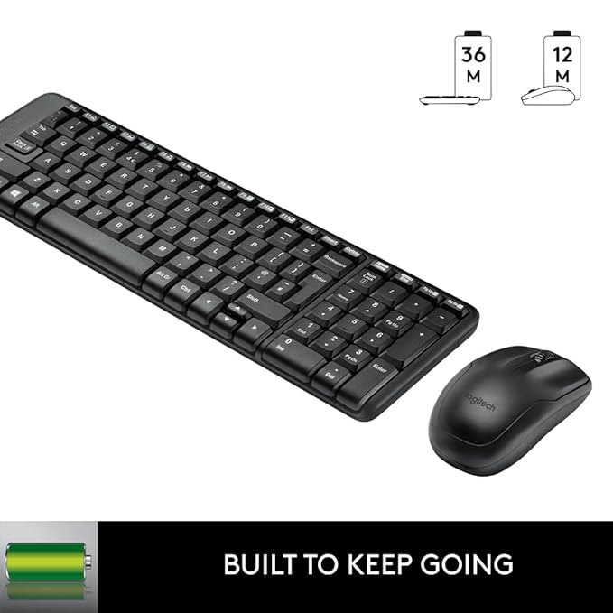 Logitech MK215 Wireless Gaming Keyboard and Mouse Combo