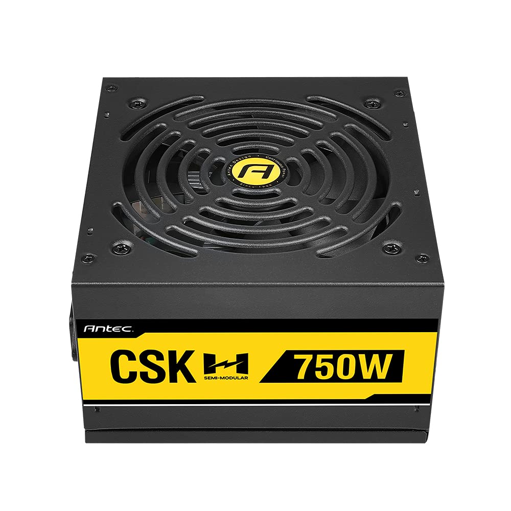 Antec CSK 750H 750W ATX 12V 2.31 Power Supply - Semi Modular, 88% Efficiency, Active PFC, 3-Year Warranty