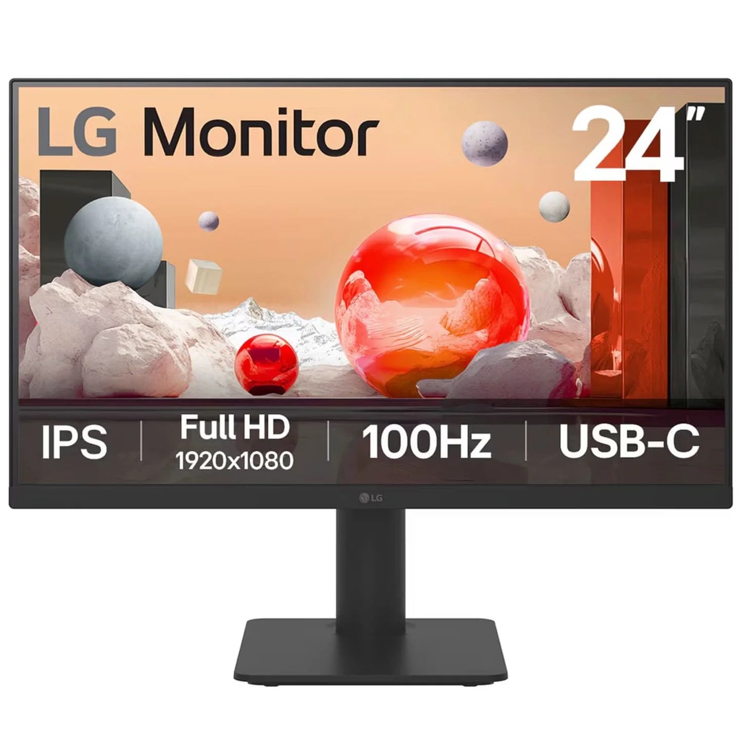 LG 24MS570B 24" FHD IPS/100Hz/Black Office Monitor - | Buy Online at Shwetha Computers