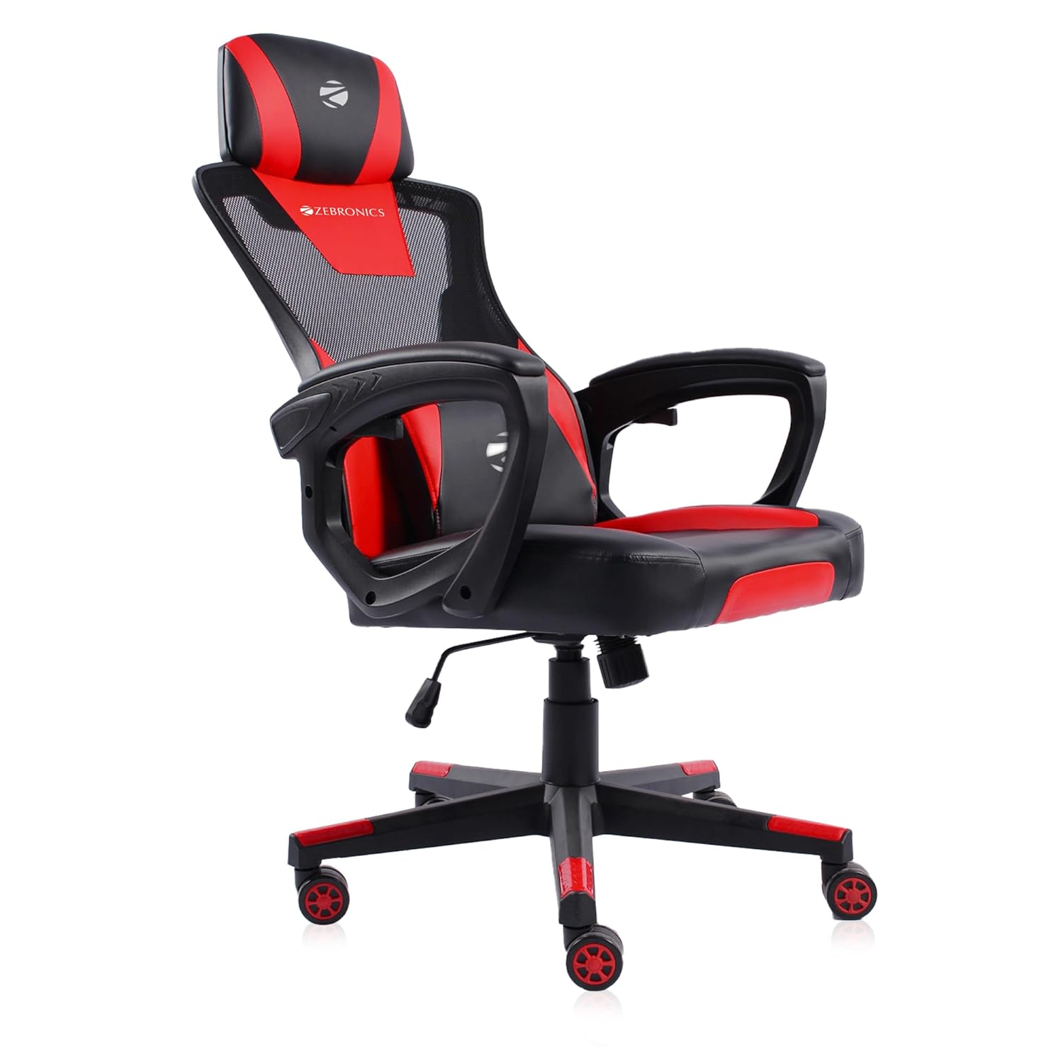 Zebronics Gaming Chair with 360° Swivel and Recliner Armrests