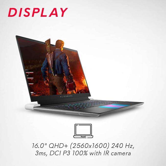 Dell Alienware X16 R1 Gaming Laptop, Intel Core i9-13900HK, 32GB, 1TB SSD, NVIDIA RTX 4080 12GB GDDR6, 16.0" QHD, ANX16I0UCFG001CRS1