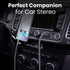 PORTRONICS Konnect Aux 7 High Quality 3.5mm Aux Cable | Strechable | Universal Compatibility | Quality Material | Crome Zinc Alloy