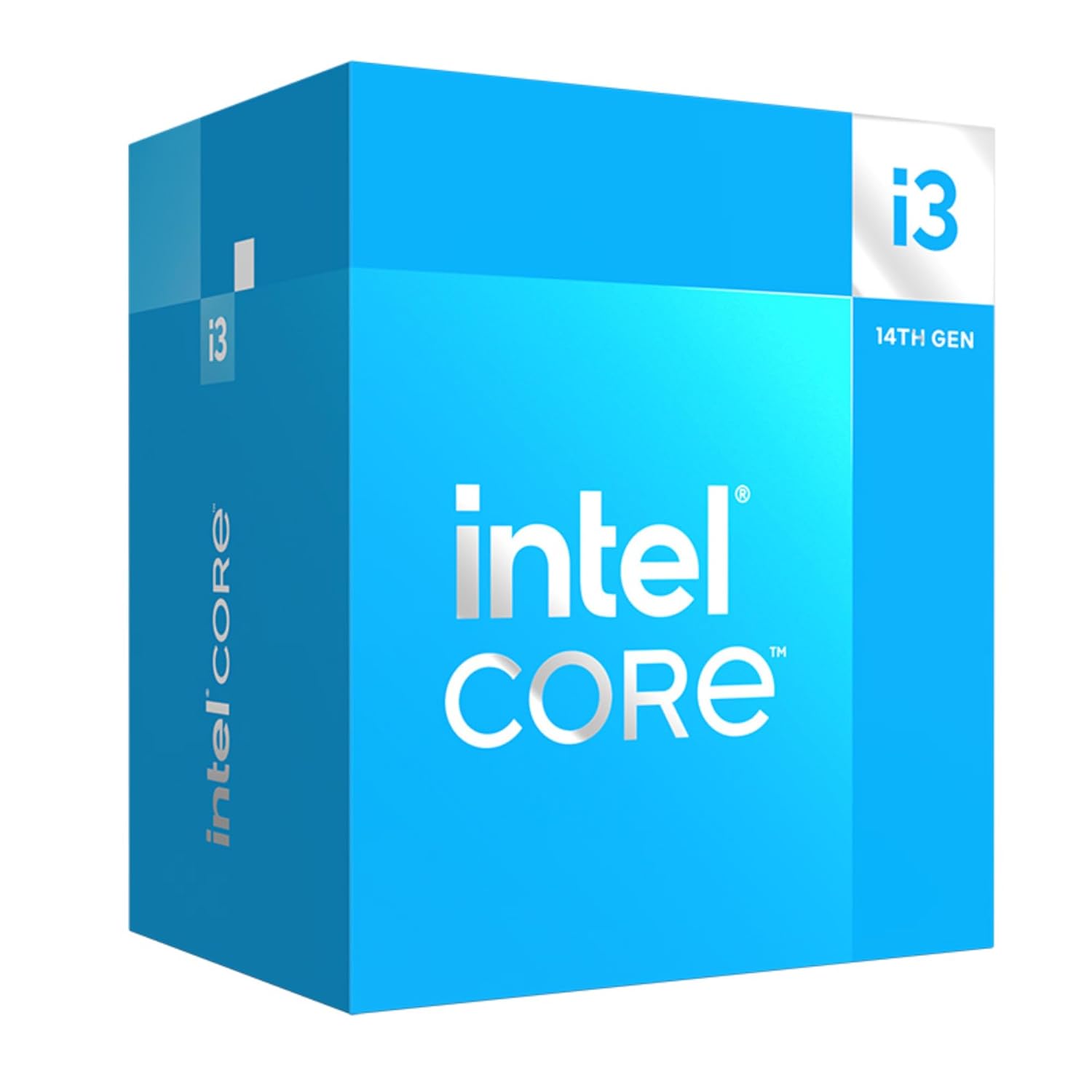 Intel Core i3-14100F Desktop Processor with Turbo Boost Technology, 4 Cores, 8 Threads, Up to DDR5 4800 MT/s, LGA-1700 Socket - Intel 14th Gen CPU