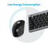 PORTRONICS Key 2 Combo Multimedia Wireless Keyboard & Mouse 2.4 GHz Wireless | Tenkeyless Size | Single USB Receiver | High-Precision Mouse