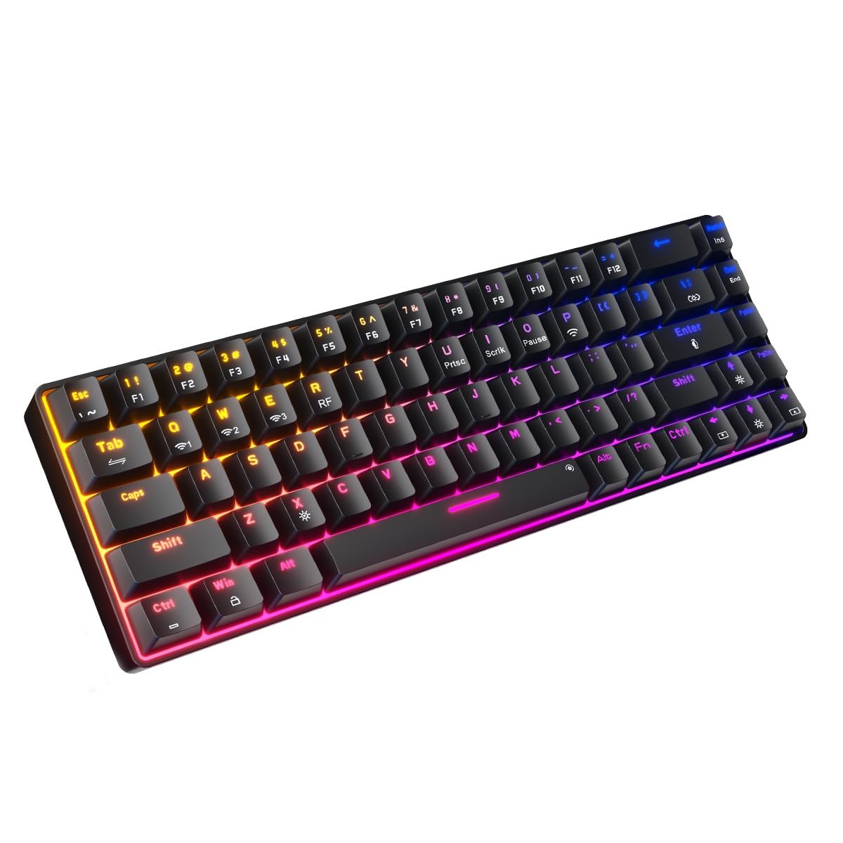PORTRONICS Hydra 10 Wireless Mechanical Gaming Keyboard with Bluetooth & 2.4 GHz Wireless