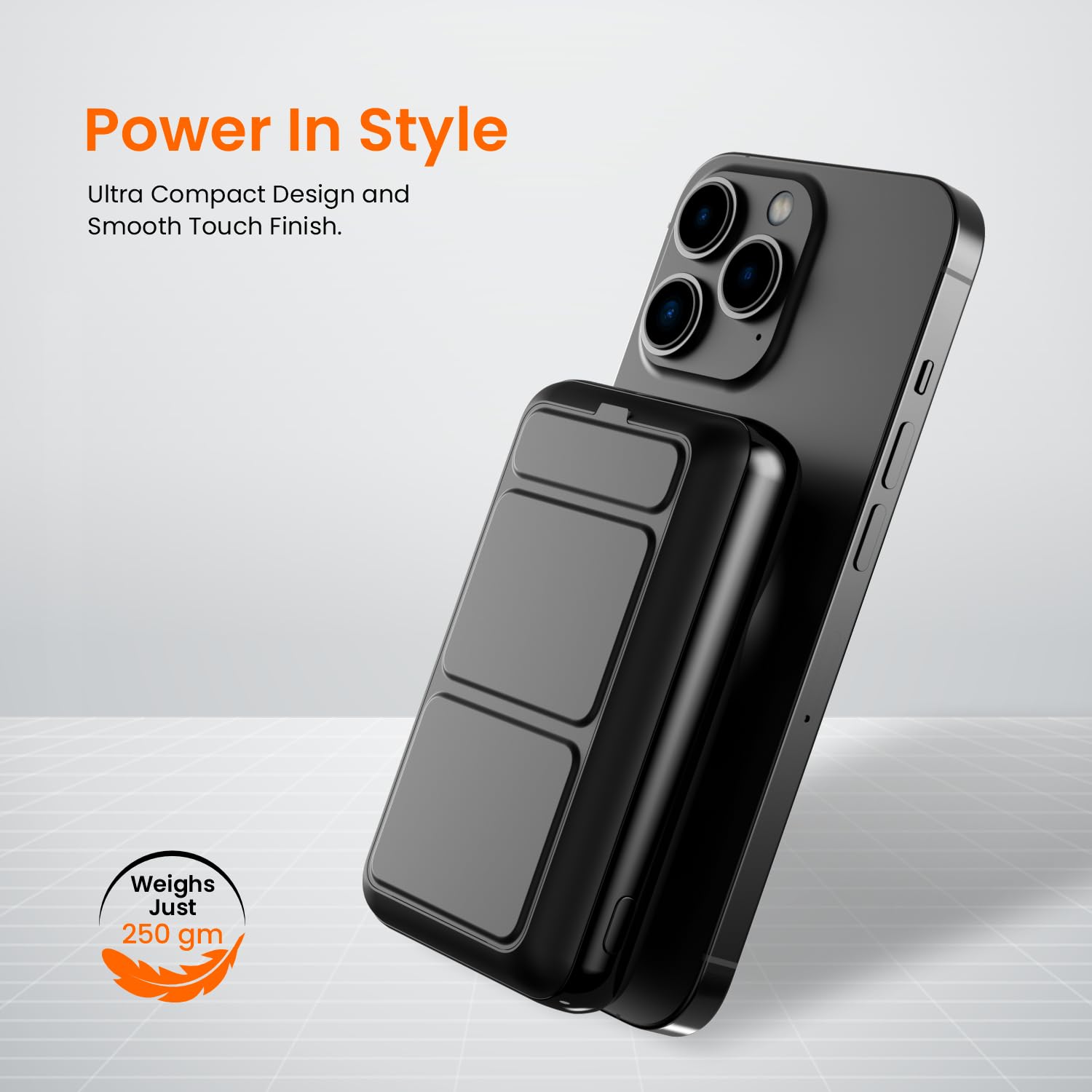 PORTRONICS Wirecell 10 Powerbank 15W Magnetic Wireless Power Bank with 22.5 Wired Output