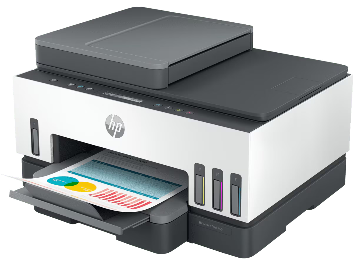 HP 750 Ink Tank Duplexer with ADF | Print, Copy, Scan USB and WiFi for Home and Office - | Buy Online at Shwetha Computers