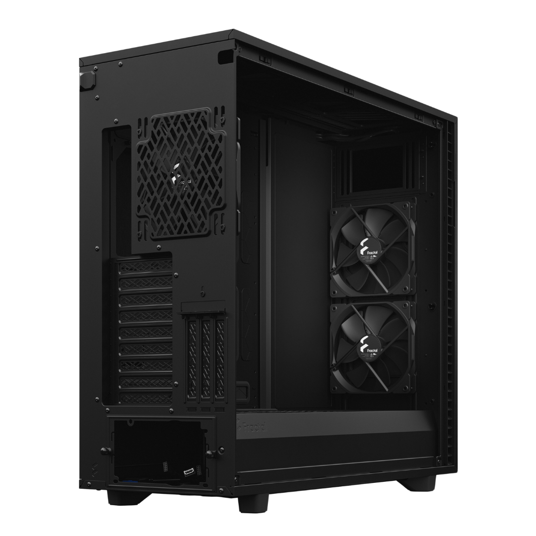 Fractal Design Define 7 XL Black Solid Cabinet with 18 Drive Positions, USB 3.1 Gen 2 Type-C Port, and 11 Fan Mounts