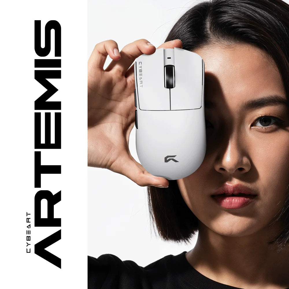 Cybeart Artemis | 1K 52g Ultra-light Hot-Swap Tri-Mode Gaming Mouse - | Buy Online at Shwetha Computers