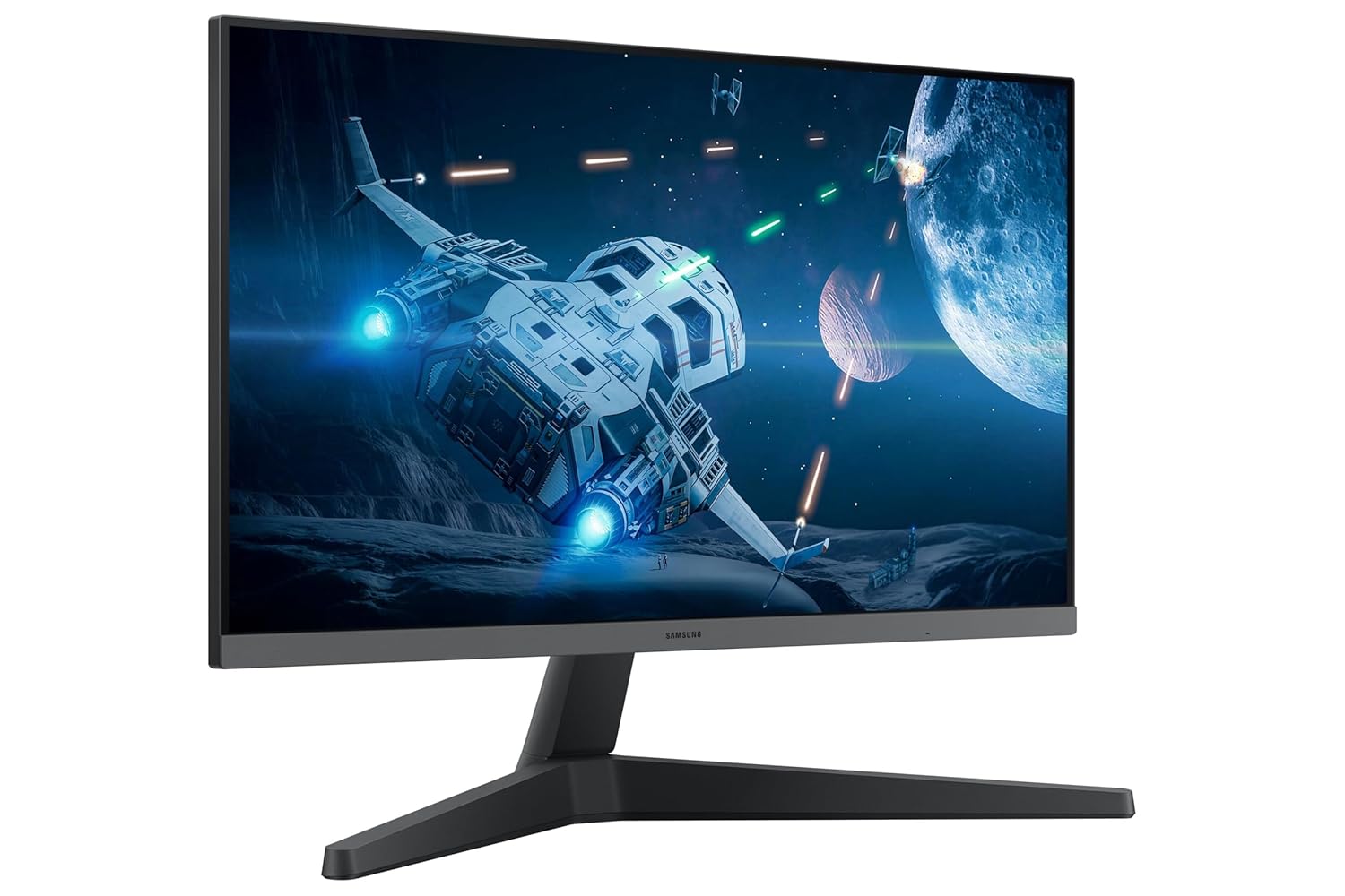 Samsung 24-inch (60.46cm) FHD, IPS, 100 Hz, 1920 x 1080 Flat Monitor, Bezel Less Design, AMD FreeSync, Flicker Free, HDMI, Display Port (LS24C330GAWXXL, Black)