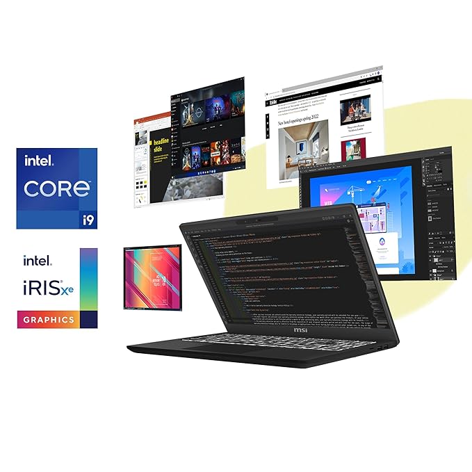 MSI Modern 15H Gaming Laptop Intel Core i9-13900H processor, Iris Xe Graphics, 8x2GB, 1TB SSD, 15.6" FHD, 15 H C13M-079IN - | Buy Online at Shwetha Computers