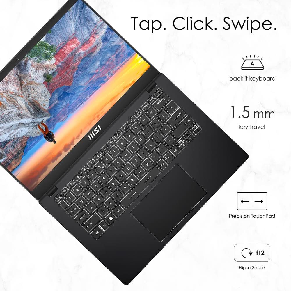 MSI Modern 14 Gaming Laptop Intel Core i3-1315U processor, Intel UHD Graphics, 8GB, 512GB SSD, 14" FHD, 14 C13M-115IN - | Buy Online at Shwetha Computers