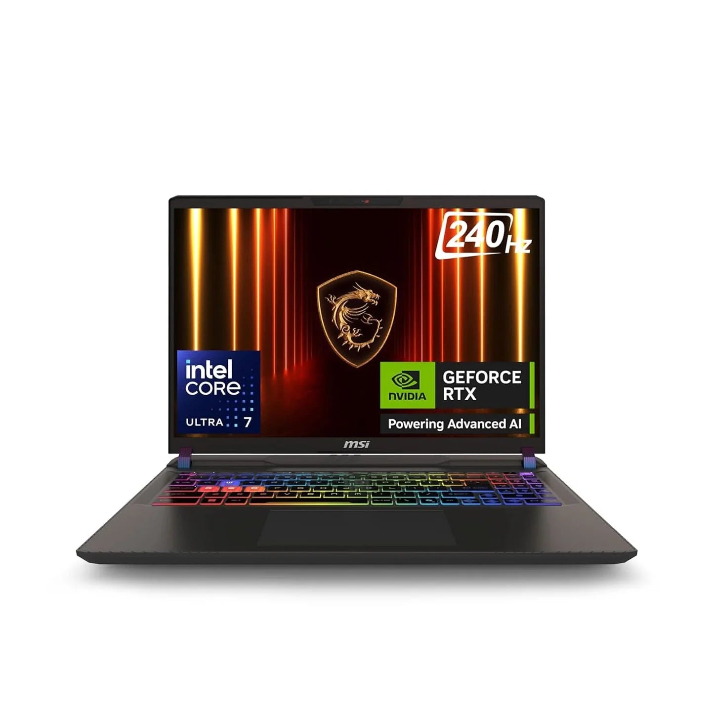 MSI Vector 16 HX AI Gaming Laptop Intel Core Ultra 7 255HX Processor, NVIDIA GeForce RTX 5070, 16x2GB, 1TB SSD, 16